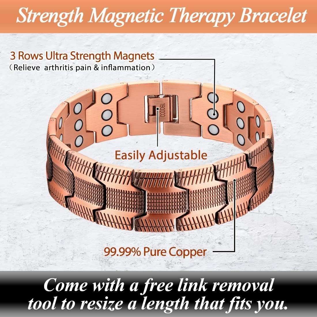 3X Ultra Strength Magnetic Bracelets