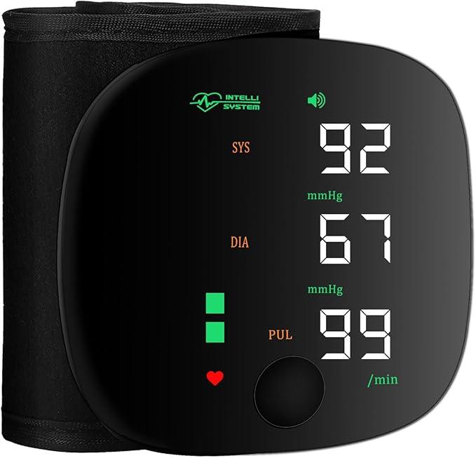Led Display Touch Screen Voice Guidance & Reading Wrist Blood Pressure Monitor