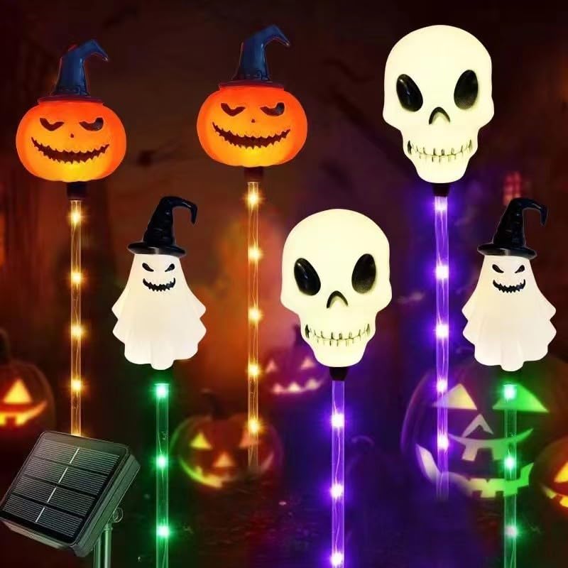๐ป๐6-Pack LED Solar Halloween Ground Lights