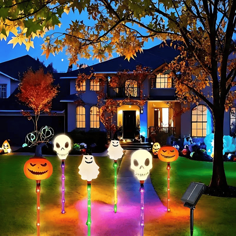 ๐ป๐6-Pack LED Solar Halloween Ground Lights