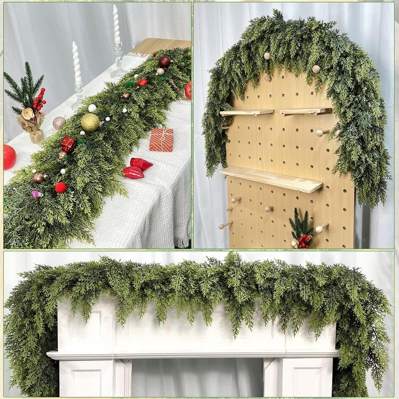 ๐6 FT Artificial Cedar Garland