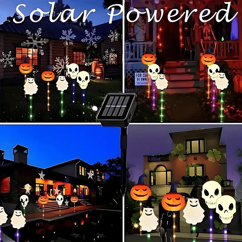 ๐ป๐6-Pack LED Solar Halloween Ground Lights