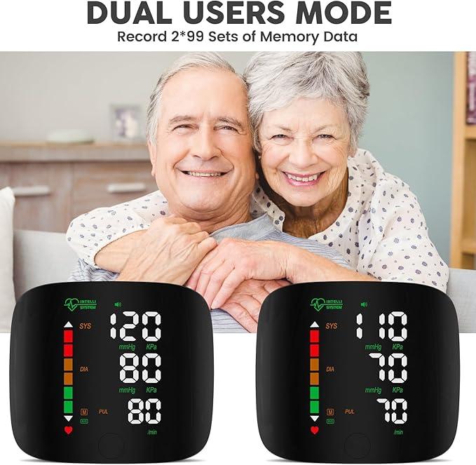 Led Display Touch Screen Voice Guidance & Reading Wrist Blood Pressure Monitor